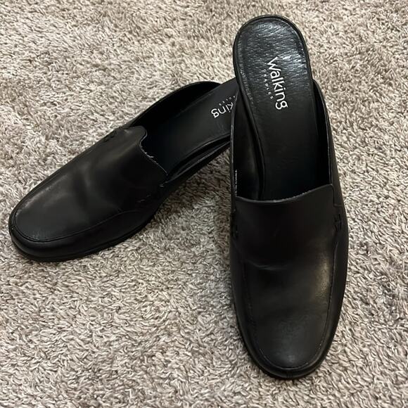Walking Cradles Womens Black Size 8.5 N Myles Slides Heeled Slip Ons Comfort - Picture 11 of 16